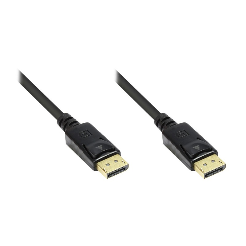 Good Connections DisplayPort Anschlusskabel 2m beidseitig vergoldet Nero